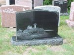 #49 - All polished Black Granite - <p>Nubble Light</p>